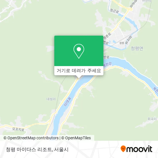 청평 마이다스 리조트 지도