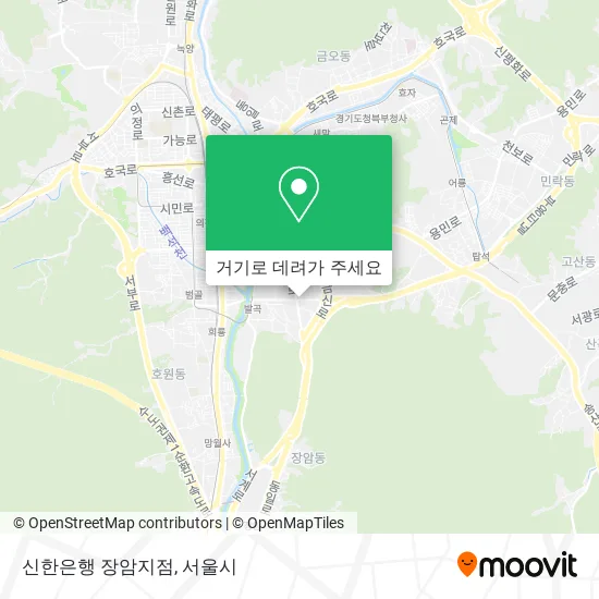 신한은행 장암지점 지도