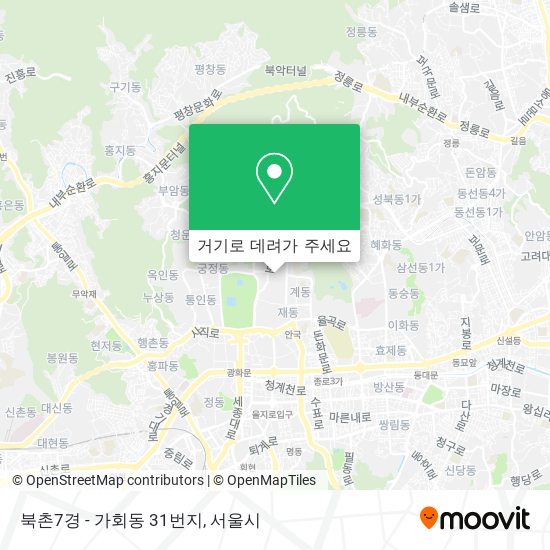북촌7경 - 가회동 31번지 지도