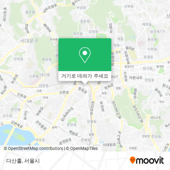 다산홀 지도