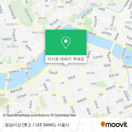 청담이상 (李上 / LEE SANG) 지도