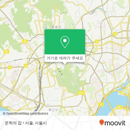 문학의 집 • 서울 지도