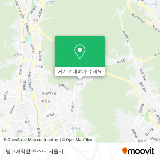 당고개역앞 토스트 지도