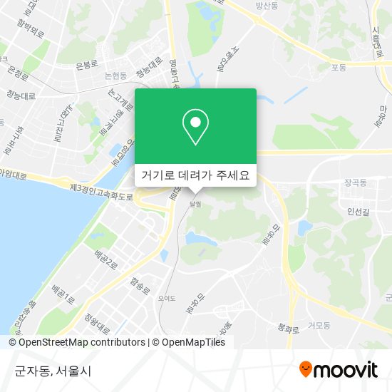 군자동 지도