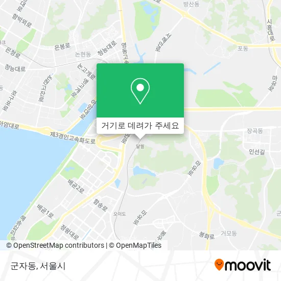 군자동 지도
