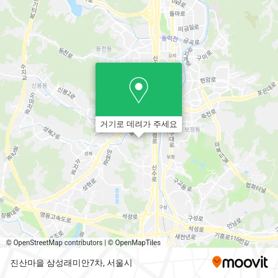 진산마을 삼성래미안7차 지도