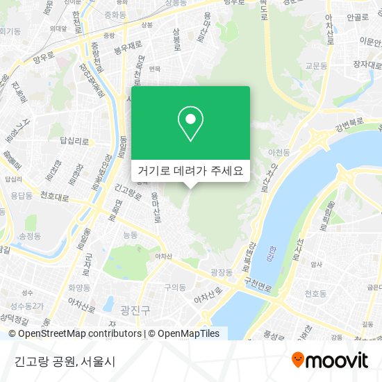 긴고랑 공원 지도