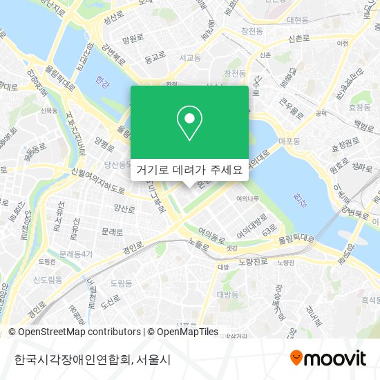 한국시각장애인연합회 지도