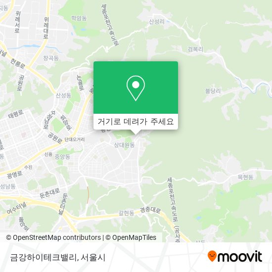 금강하이테크밸리 지도