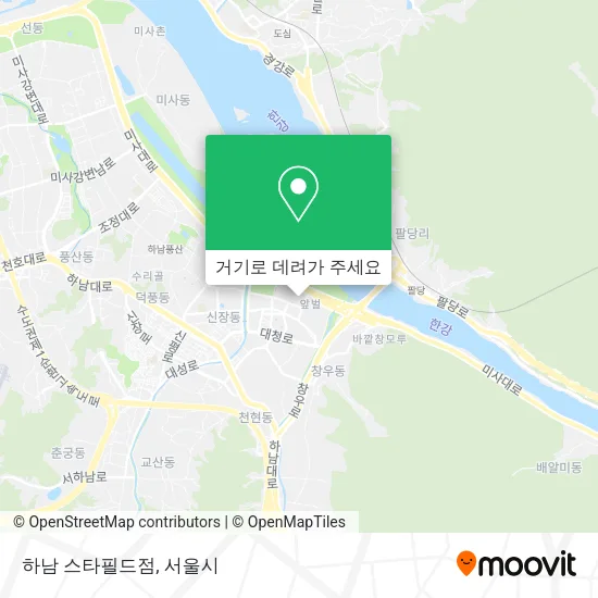 하남 스타필드점 지도