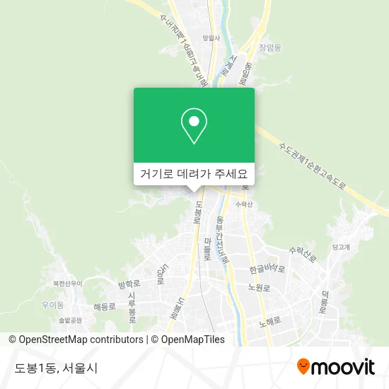 도봉1동 지도