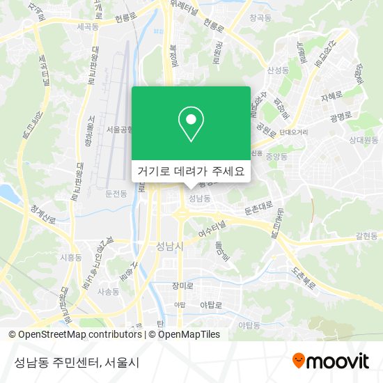 성남동 주민센터 지도