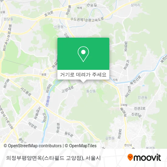 의정부평양면옥(스타필드 고양점) 지도