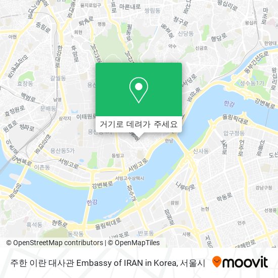 주한 이란 대사관 Embassy of IRAN in Korea 지도