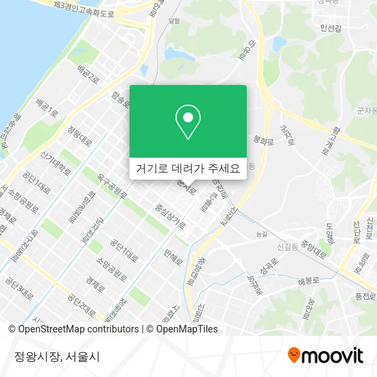 정왕시장 지도
