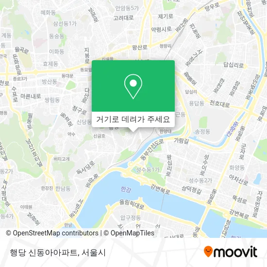 행당 신동아아파트 지도