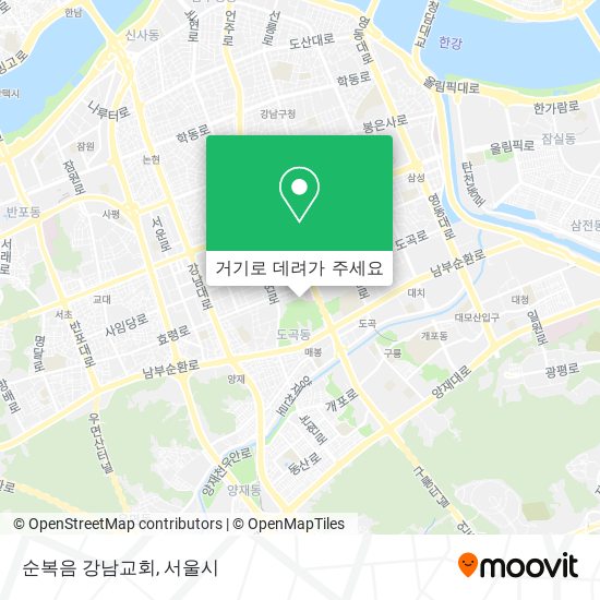 순복음 강남교회 지도