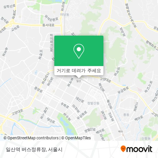 일산역 버스정류장 지도