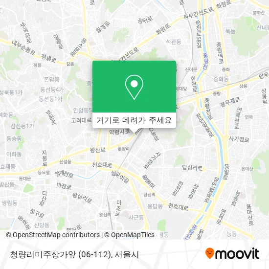 청량리미주상가앞 (06-112) 지도