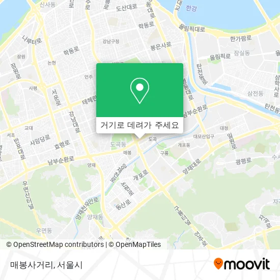 매봉사거리 지도