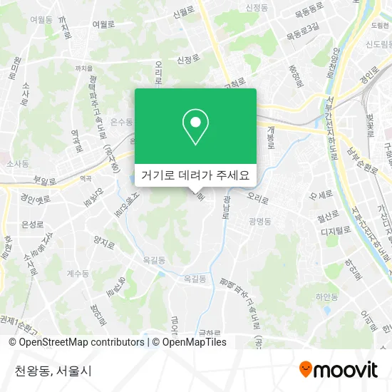 천왕동 지도