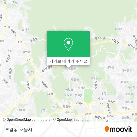 부암동 지도