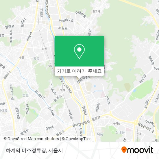 하계역 버스정류장 지도