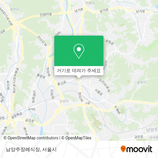 남양주장례식장 지도