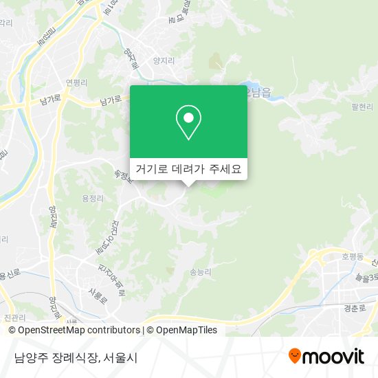 남양주 장례식장 지도