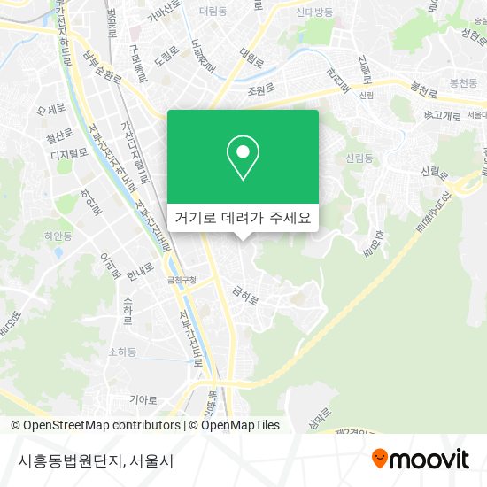 시흥동법원단지 지도