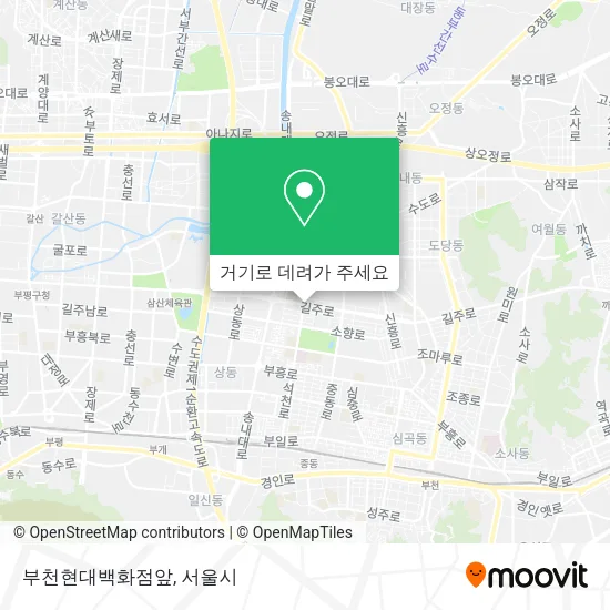 부천현대백화점앞 지도