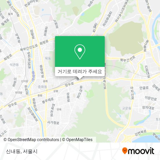 신내동 지도