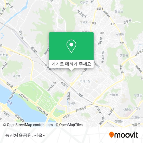 증산체육공원 지도