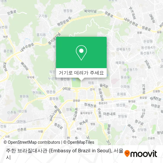 주한 브라질대사관 (Embassy of Brazil in Seoul) 지도