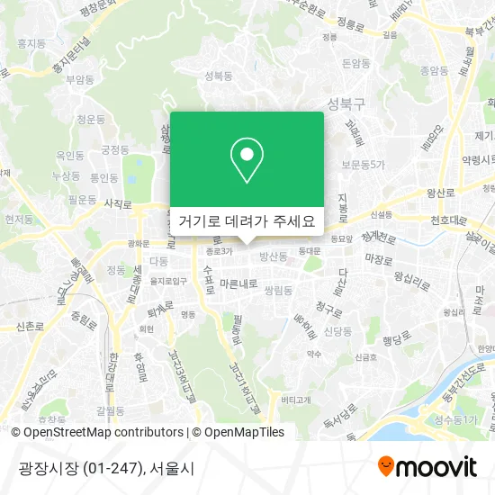 광장시장 (01-247) 지도