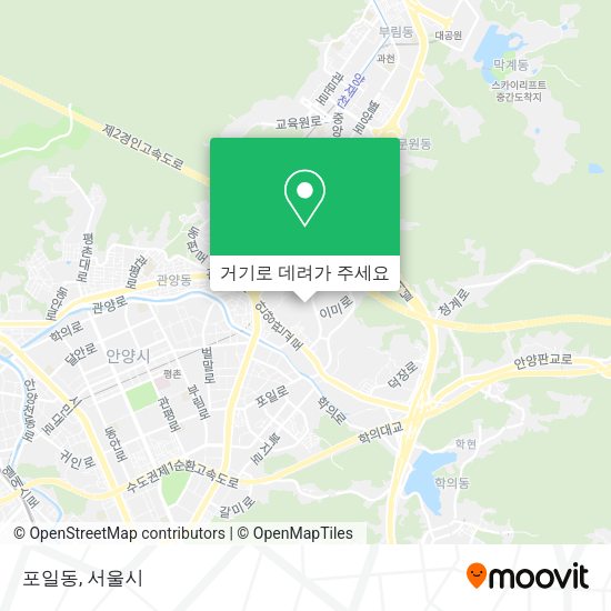 포일동 지도