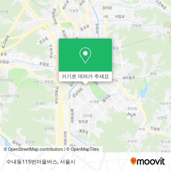 수내동115번마을버스 지도