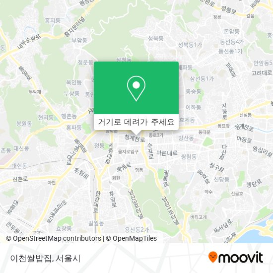 이천쌀밥집 지도
