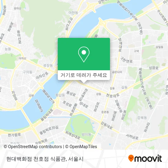 현대백화점 천호점 식품관 지도