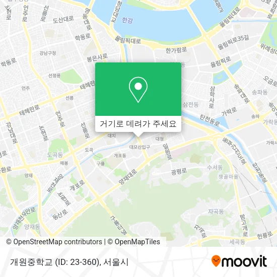 개원중학교 (ID: 23-360) 지도