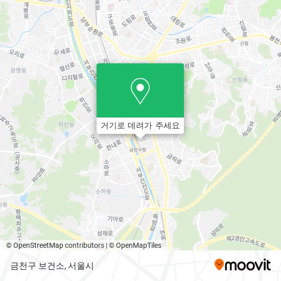 금천구 보건소 지도