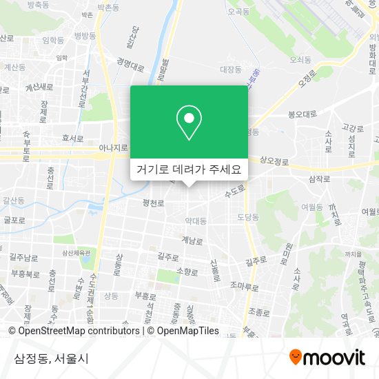 삼정동 지도