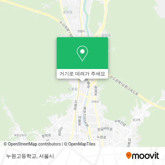 누원고등학교 지도
