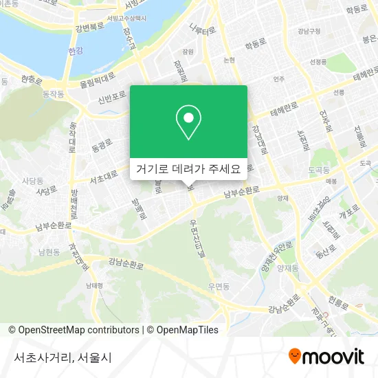 서초사거리 지도