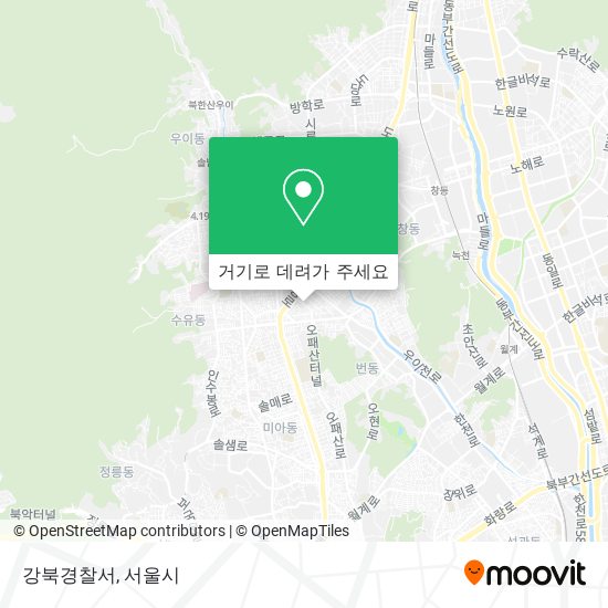 강북경찰서 지도