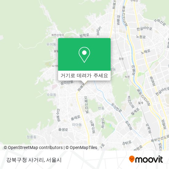 강북구청 사거리 지도