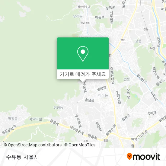 수유동 지도