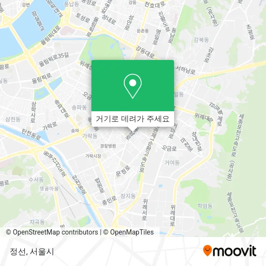 정선 지도