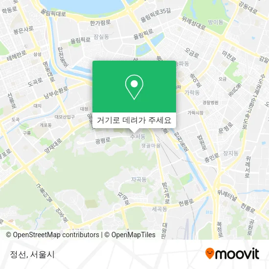 정선 지도