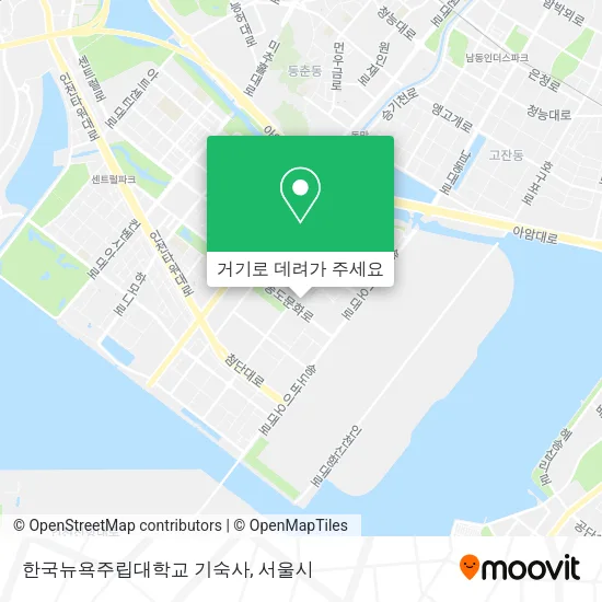 한국뉴욕주립대학교 기숙사 지도